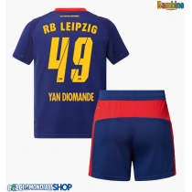 Maglie da calcio RB Leipzig Yan Diomande #49 Seconda Maglia Bambino 2025-26 Manica Corta (+ Pantaloni corti)